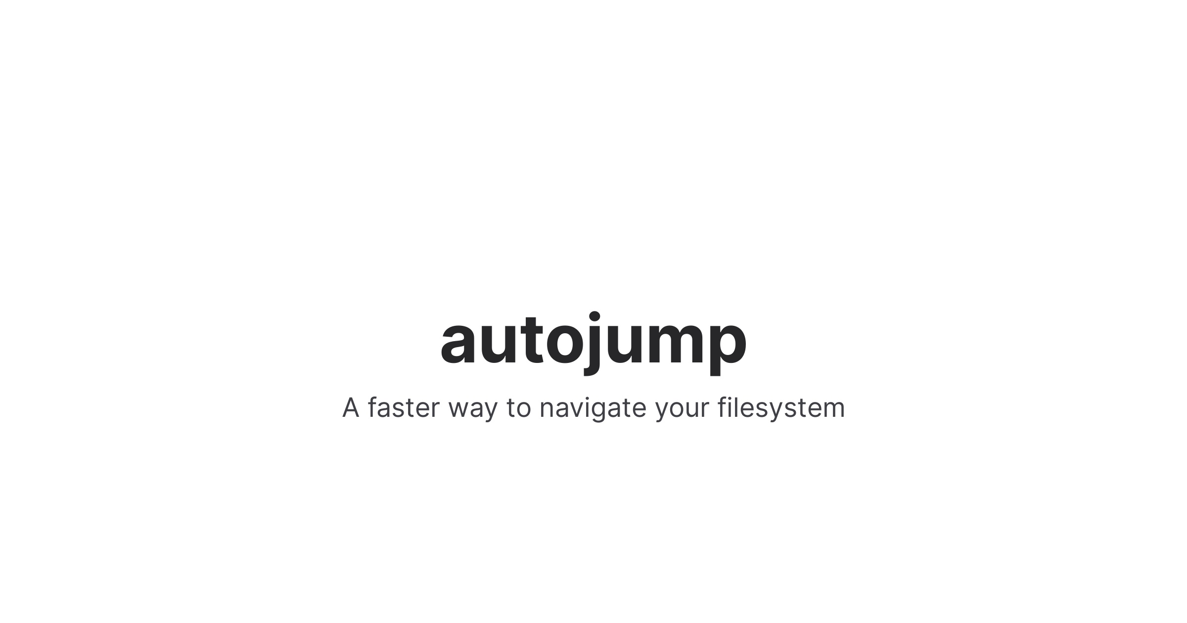 快速跳转你的目录-Autojump